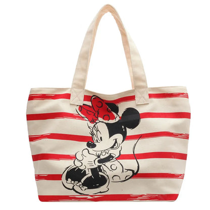 Bolsa Tote Feminina Mickey & Snoopy Grande em Canvas Casual
