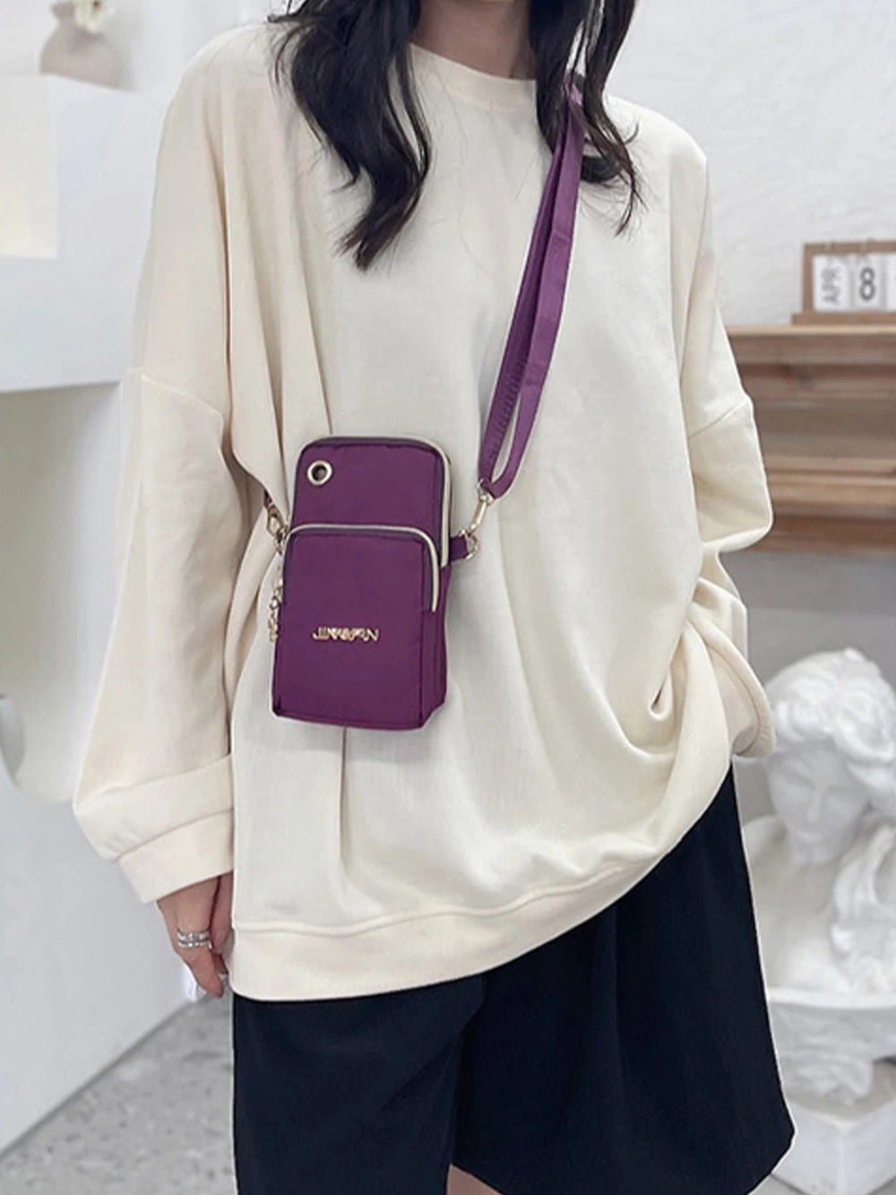 Bolsa Feminina Mini Crossbody Oxford Casual 2024