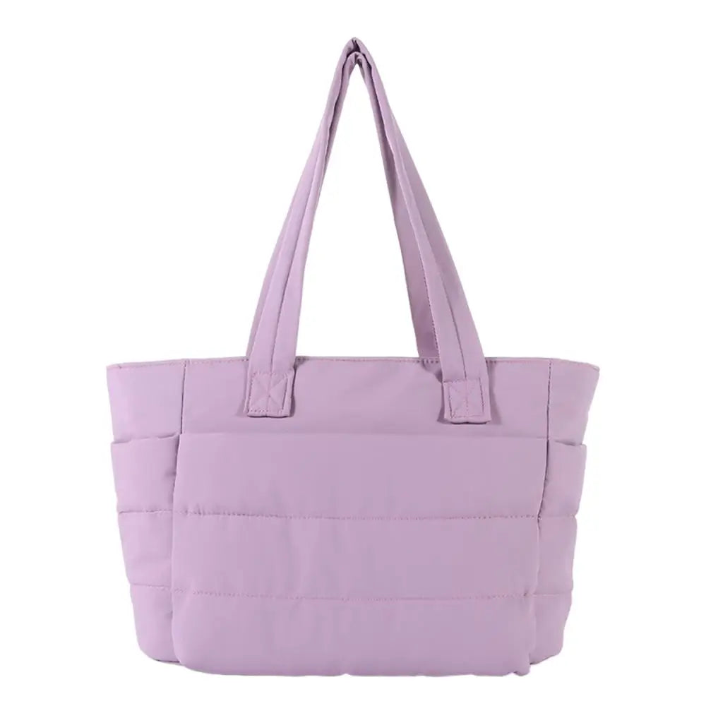 Bolsa Tote Feminina Grande Poliéster Multi Bolsos Casual