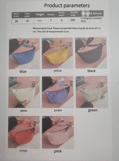 Bolsa Feminina Hobo Nylon Crossbody Grande Viagem 2025