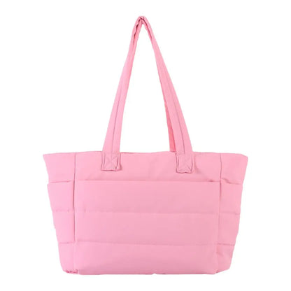 Bolsa Tote Feminina Grande Poliéster Multi Bolsos Casual