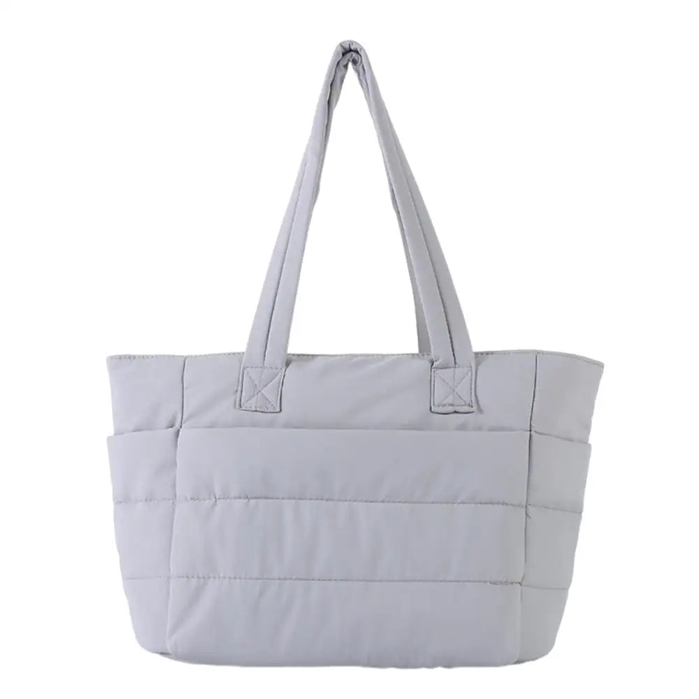 Bolsa Tote Feminina Grande Poliéster Multi Bolsos Casual