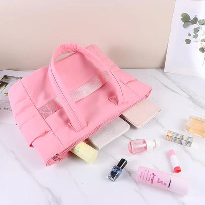 Bolsa Tote Feminina Grande Poliéster Multi Bolsos Casual