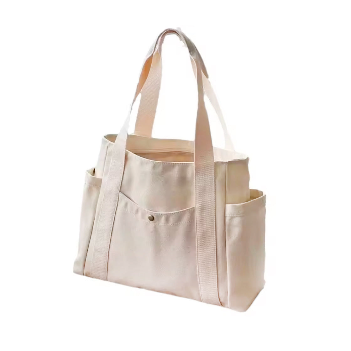 Bolsa Tote Feminina Grande em Canvas Casual para Trabalho e Estudos