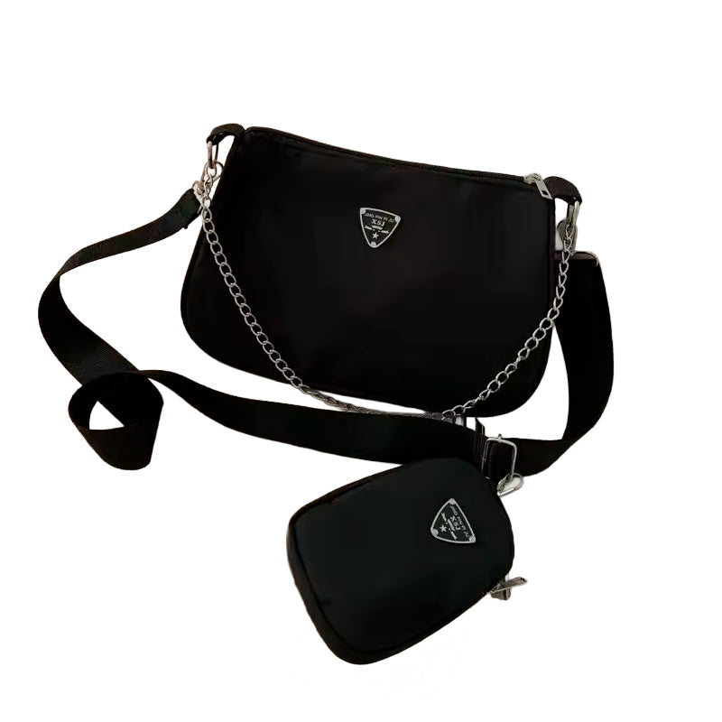 Bolsa Transversal em Nylon – Portátil e Moderna