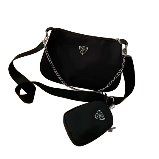 Bolsa Transversal em Nylon – Portátil e Moderna